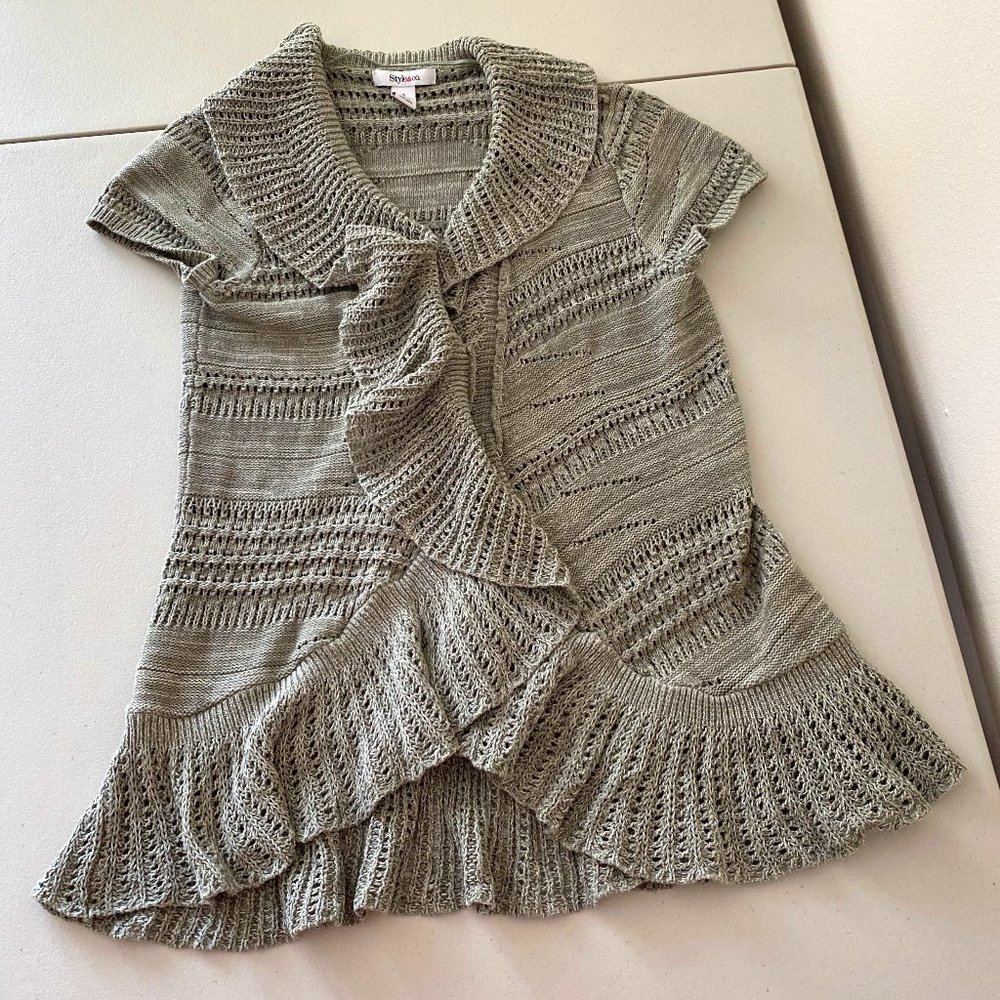 Style & Co. Cotton Sleeveless Cardigan